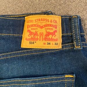 Levi men’s 514 jeans- size 34W 32L. Brand new, unworn